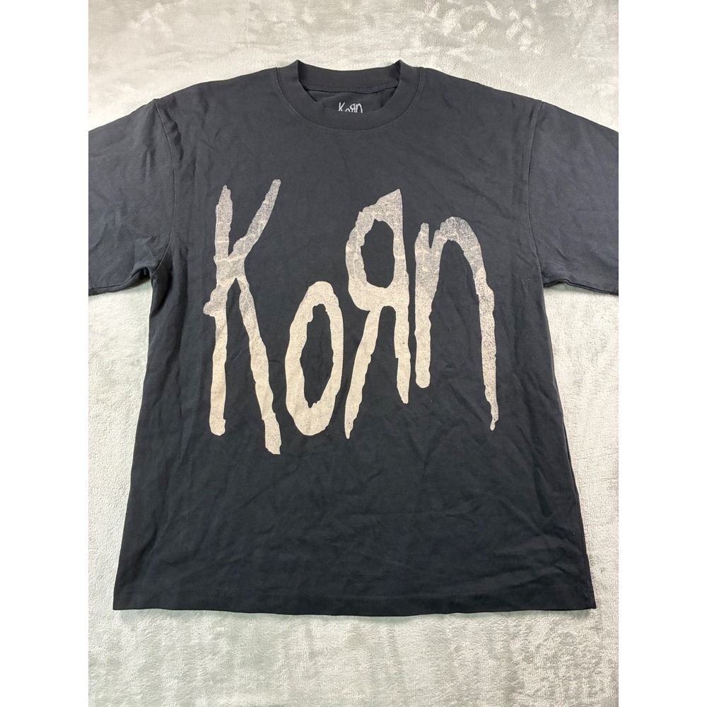 Korn Band Graphic T-Shirt Mens Medium Black Ceremony of Roses Nu Metal Rock Tee